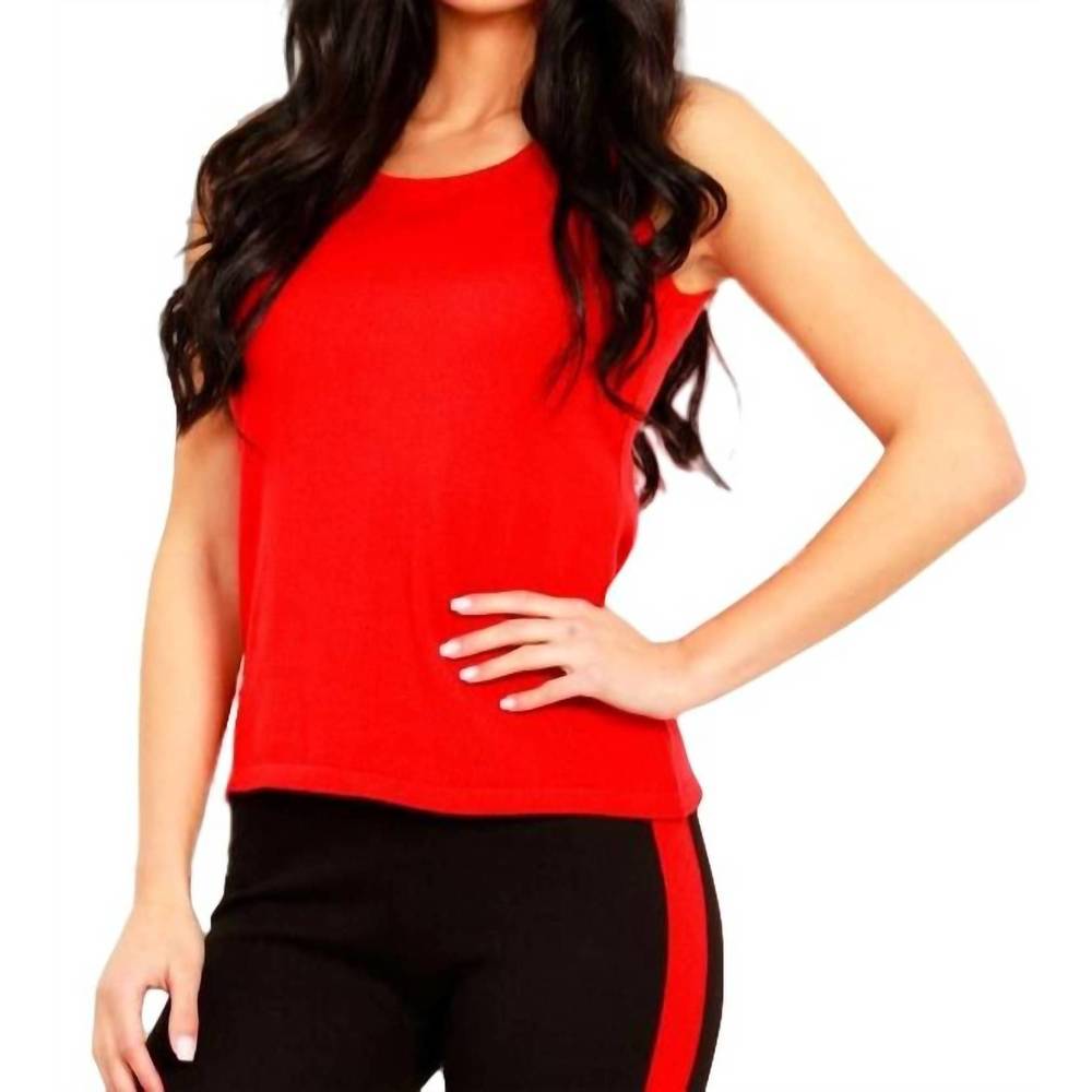 NEW ANGEL APPAREL knit tank in red
